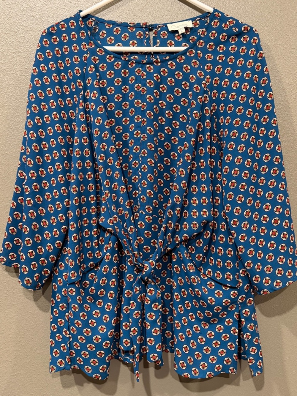 Chenault Blouse with 3/4 Bell Sleeves, size XL